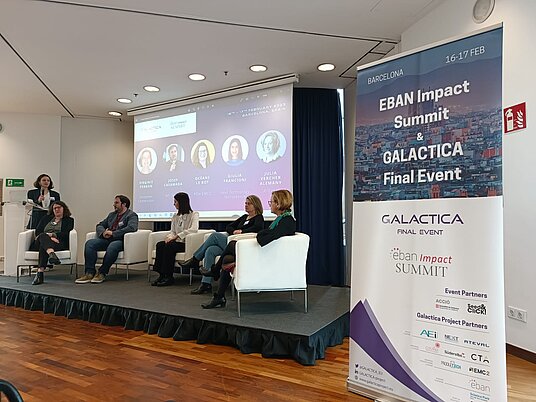 Galactica Abschlussevent Podium | © Galactica Project Galactica Abschlussevent Podium