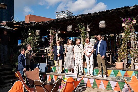 Foodcluster-Team auf der Bühne