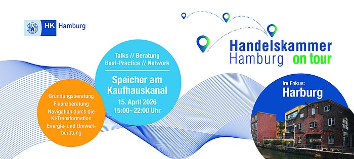 | Bild: © Handelskammer Hamburg Titelbild Handelskammer on Tour Harburg {f:if(condition:'Handelskammer Hamburg',then:' | Bild: © Handelskammer Hamburg',else:'')