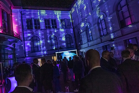 Stimmungsbild Innenhof Landesmuseum