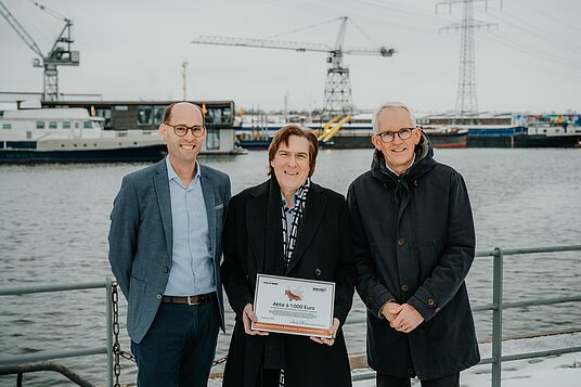 | © Gina Kühn / Vertelln Gruppenbild der Venture League mit Aktie